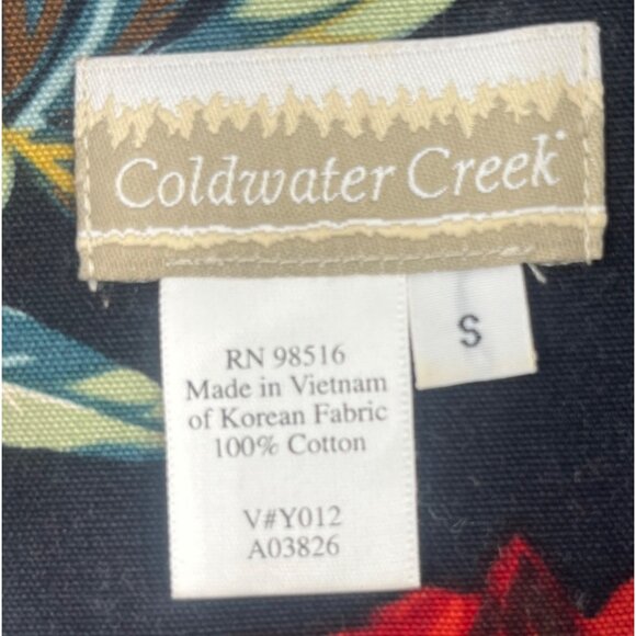 Coldwater Creek Floral Women's Jacket S 100% Cotton multicolor - Picture 3 of 4